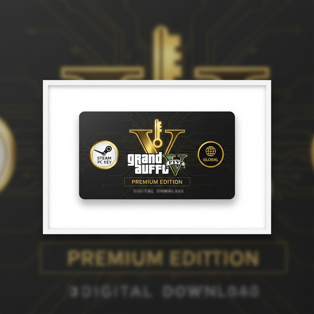 Grand Theft Auto V Premium - Steam PC Key Mockup